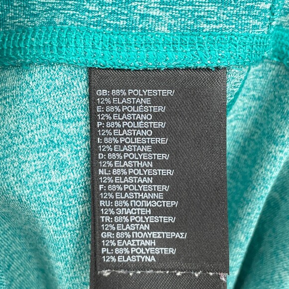 THE NORTH FACE Cropped Ruched Green Blue Leggings Size M - Picture 7 of 8